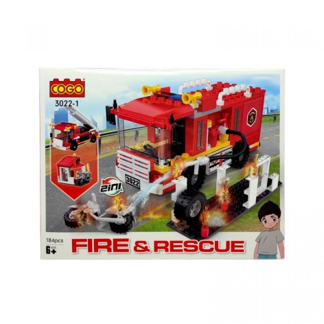 Конструктор "Пожарные" (184 эл) Пожар