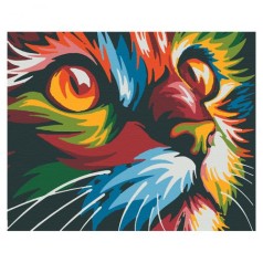 Картина по номерам "Яркий кот"