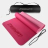 Коврик для йоги и фитнеса EasyFit TPE+TC 6 мм двухслойный + Чехол розовый cо св.розовым
