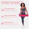 Коврик для йоги и фитнеса EasyFit TPE+TC 6 мм двухслойный + Чехол розовый cо св.розовым