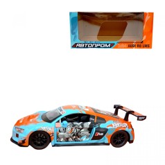 Машина мет.1:24 Audi R8 LMS, батар., свет, звук, откр. дверь