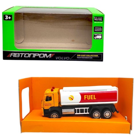 Машина металлическая "АВТОПРОМ. 1:72 Volvo Oil Tanker" (13,5*7*5 см)