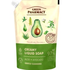 Жидкое мыло "Алоэ и авокадо Green Pharmacy" дой-пак 460 мл