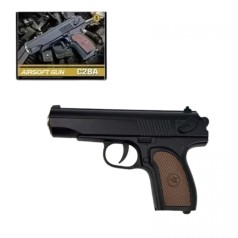 Пистолет мет. шарики в короб. 18*13*3 см