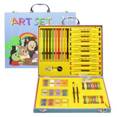 Набор для рисования "Art Set", 114 элементов (голубой)