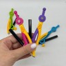 Циркуль пластиковый с карандашом 12см (Микс цветов)