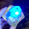 Сквиш антистресс "Кубик льда" LED подсветка с фруктами 5 см (ЖЕЛТЫЙ)
