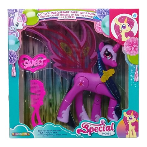 Игрушка "Единорог", со светом и музыкой, сиреневый