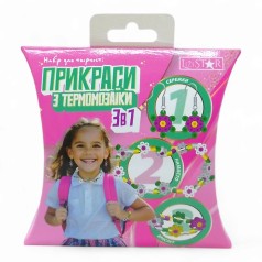 ПРИКРАСИ з термомозаїка 3 в 1  Квіти