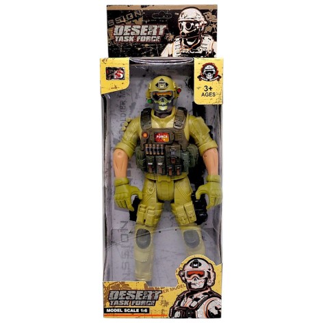Игровая фигурка "Солдат. DESERT TASK", 28 см, ХАКИ (ВИД 1)