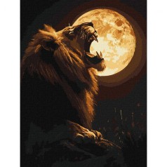 Картина по номерам "Ночной хищник", 30х40 см