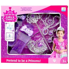 Біжутерія, набір прикрас з взуттям (ФІОЛЕТОВА)