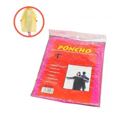 Плащ-дождевик (ПОНЧО) (РОЗОВЫЙ) 105х80 см