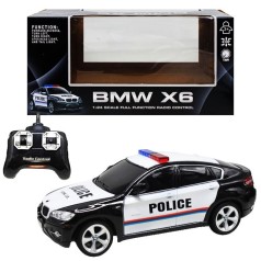 Радиоуправляемая машинка "BMW X6. Police", черная