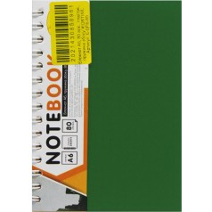 Блокнот "Office Book" А6, 80 листов (зеленый)