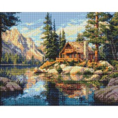 Алмазная мозаика "Лесное дыхание ветра" 40х50 см