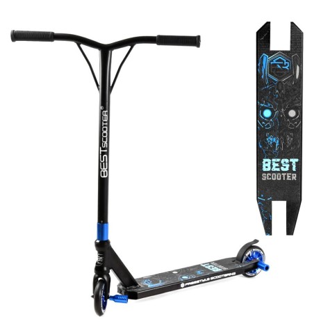 Самокат трюковой "Best Scooter", синий