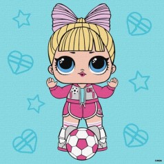 Картина по номерам "L.O.L Surprise! Game on. Suite Princess" 25x25см