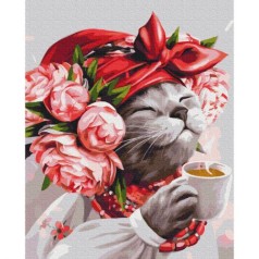 Картина по номерам "Кошка хозяйка ©Марианна Пащук"★★★
