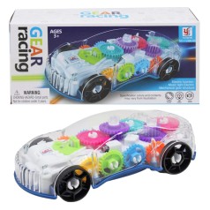 Машинка прозрачная со светом "Gear Racing"