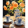 Картина по номерам "Чаепитие в саду" 40х50 см