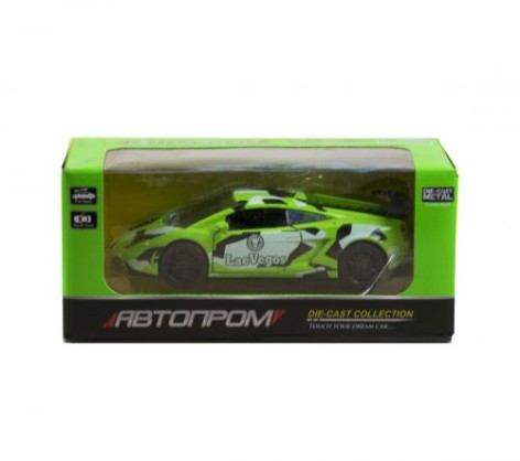 Машинка Lamborghini Huracan из серии Автопром салатовый