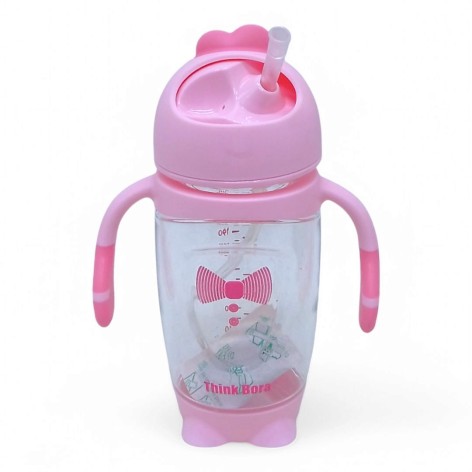 Поїлка-непроливайка пляшечка (пластик) 280мл.рожевий