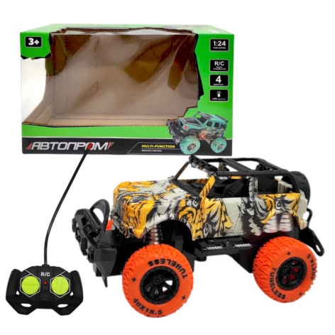 Машинка на радиоуправлении "Джип" (Оранжевый)