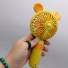 Вентилятор 2 режима, подставка под телефон, акум. 3,7 V (ГОЛУБОЙ)