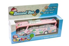 Машинка KINSFUN Автобус рожевий.