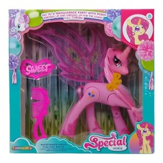 Игрушка "Единорог", со светом и музыкой, розовый