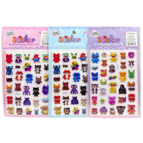 Наклейки декоративные "Фуглеры" микс