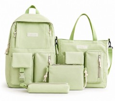 Рюкзак – комплект 5 в 1, (цвет зеленый)