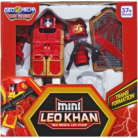 Трансформер пластиковый "Geo Mecha: Mini  Leo Khan"