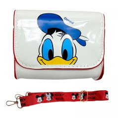 Сумочка лакированная Дональд Дак, 11,5 см (БЕЛАЯ)