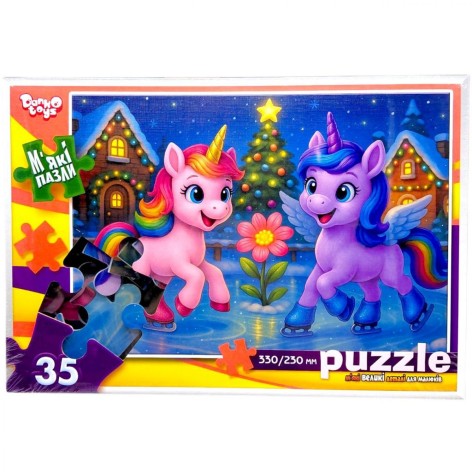 Мягкие пазлы 35 элементов (НОВОГОДНЕЕ ЧУДО)