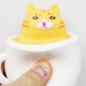 Игрушка антистресс "Кошка в чашке" белая