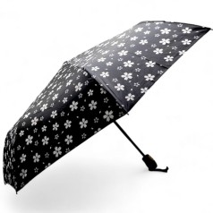 Зонтик складной, диаметр купола - 85 см (чорная)