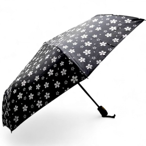 Зонтик складной, диаметр купола - 85 см (чорная)