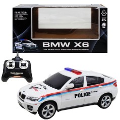 Радиоуправляемая машинка "BMW X6. Police", белая