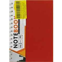 Блокнот "Office Book" А6, 80 листов (красный)