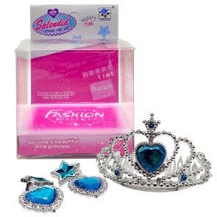 Аксесуари для дівчат корона, СЕРЦЕ (БЛАКИТНЕ)