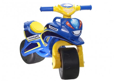 Мотоцикл-каталка "Полиция" (синий)