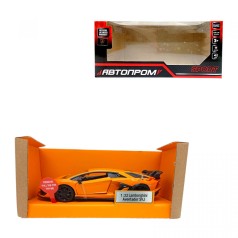 Машина мет. Lamborghini Aventador SVJ, батарейки, свет, звук, откр. дверь