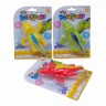 Игра для ванны "Крокодил" заводной механизм, на листе, микс, 1 штука