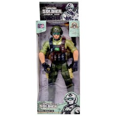 Игровая фигурка "Солдат. JUNGLE WAR", 28 см, ЗЕЛЕНЫЙ (ВИД 2)