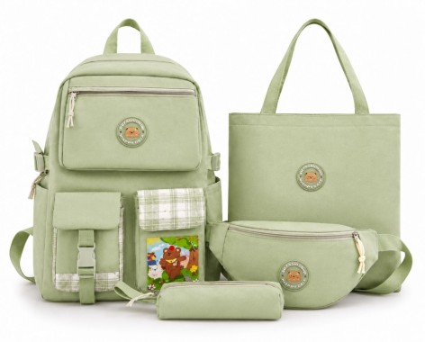 Рюкзак и аксессуары 4 в 1, цвет мятный