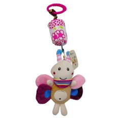 ПОГРЕМУШКА С ДЗВОНОЧКОМ (БАБОЧКА)