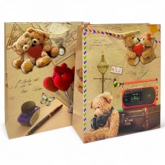 Пакет подарочный, 32х26х10 см, (МИКС ВИДОВ)