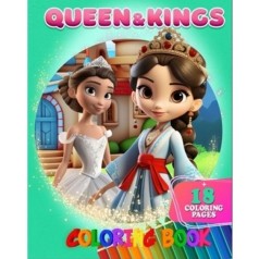 Розмальовка "Queen&Kings" 18 малюнків